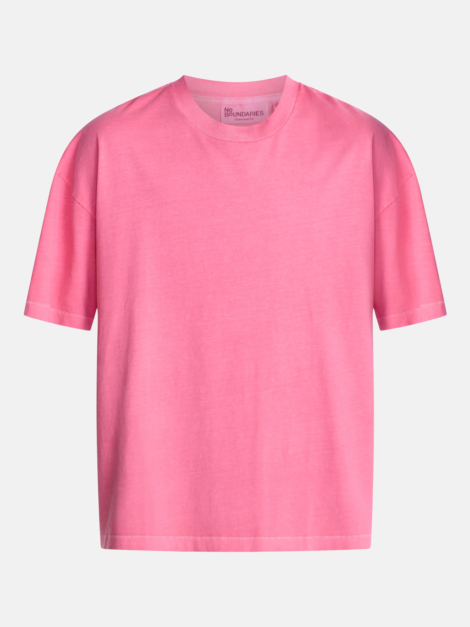 No Boundaries Men's Oversized Boxy Tee with Short Sleeves, XS-4XLT