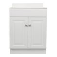 thumbnail image 6 of Design House 591172 Wyndham 2-Door Bathroom Vanity with Cultured Marble Single Hole Solid White Vanity Top, Unassembled, 25x22, White, 6 of 18