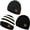 3 Packs Mixed Colors A, variant on Zando Kids Beanie Hat Warm Toddler Beanies Soft Beanie for Boys Girls & Black White & Black 6-36 Months
