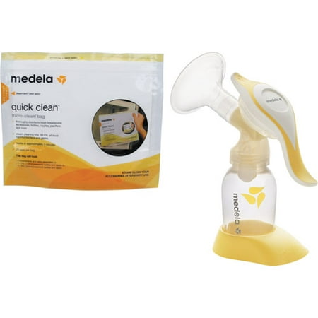 Medela - Harmony Breastpump with Quick Clean MicroSteam Bags (Best Breast Pump Uk)