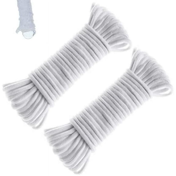 50 feet 1/4 inch Self Watering Capillary Wick Cord Vacation Plant Sitter DIY Hydroponic Wicking Self-Watering Planter Pot Automatic Water System Device Potted Violet Auto Seedling