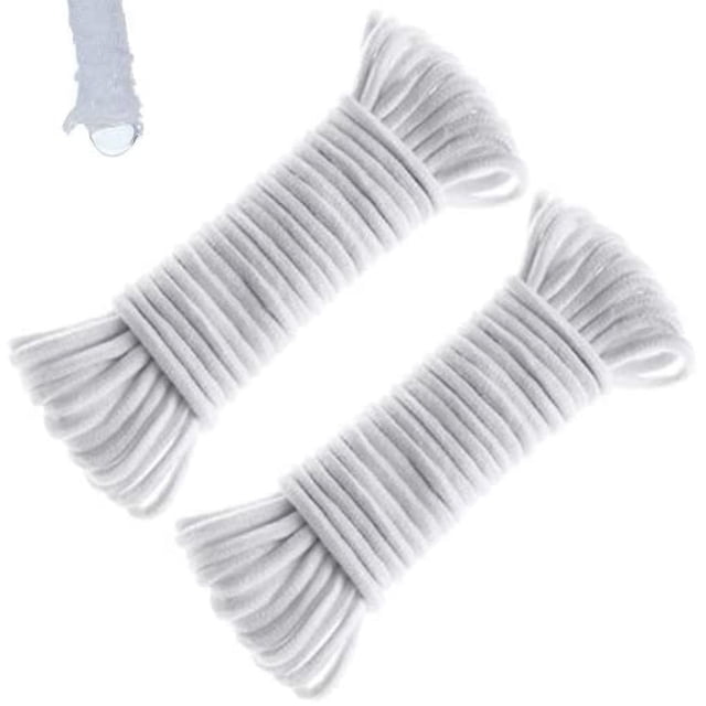 Cable de mecha capilar de riego automático de 1/4 de pulgada para plantas de vacaciones, dispositivo de sistema de riego automático para macetas hidropónicas, cuerda para regar plántulas de violetas