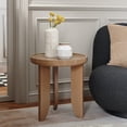 thumbnail image 2 of SAFAVIEH Malyn contemporary Round Accent Table, Sand (18.1 in. W x 18.1 in. D x 19.7 in. H), 2 of 9