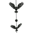 thumbnail image 5 of Whimsical Alchemy Sorcerer Night Goth Owls Metal Wall Hanging Mobile Wind Chime, 5 of 6