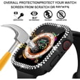 thumbnail image 5 of KOMI 2-in-1 Waterproof Privacy Case for Apple Watch Series 9 8 7 Screen Protector 41mm, Front Anti Spy Tempered Glass Face Cover Back Bumper for iWatch Accessories 41 mm, 5 of 7