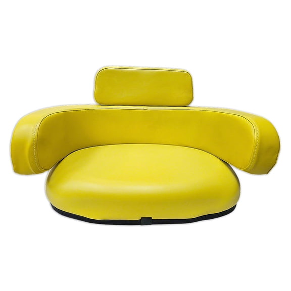 Seat Cushion Set (Metal Back) (Bottom, Lower, Upper Back Rests) Fits John Deere Tractor    TY24856 TY26545