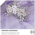 thumbnail image 2 of 1pc Pretty Crystal Pearl Hair Peine Peine Peine Peine Peine Peine Peine Peine Peine, 2 of 6