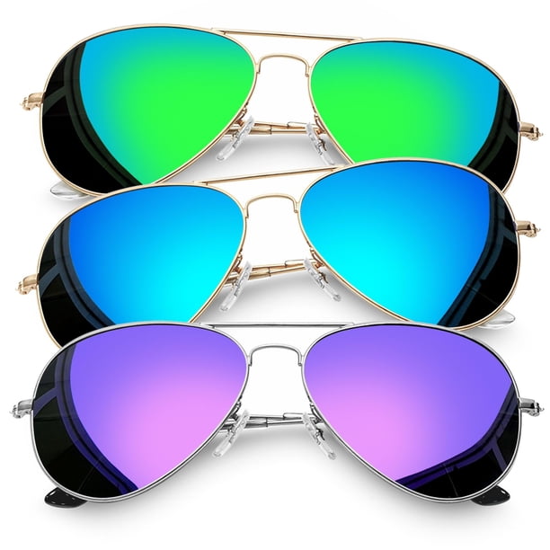 Gafas de Sol Joopin en Lote, Metal Sobredimensionado Estilo Aviador UV400 para Mujer