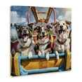 thumbnail image 4 of Stupell Industries Amusement Park Dogs Animals Painting Wrapped Canvas Canvas Art Print Wall Art, 17 x 17, 4 of 8