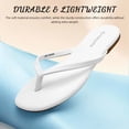 thumbnail image 3 of Flip Flops for Women Thong Flat Sandals Lightweight Minimalist Non-Slip Memory Foam Sole Open Toe Casual Vacation Daily Essentials Classic Beach Slippers, 3 of 7