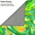 thumbnail image 6 of ZICANCN Dish Drying Mat for Kitchen Countertop, Acid Green Marble Texture Drainer Mats with Non-slip Rubber Backed, Super Absorbent Easy Clean Rack Pad,\r\n16x18 Inches, 6 of 9