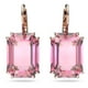 thumbnail image 1 of Pendientes Swarovski Millenia de cristal tallado en octágono rosa, 1 of 6