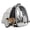 Black, variant on Back Extension Cat Backpack, Space Capsule Transparent Bubble Expandable Pet Carrier for Kitten and Small Dog, Black 12 lbs Limit