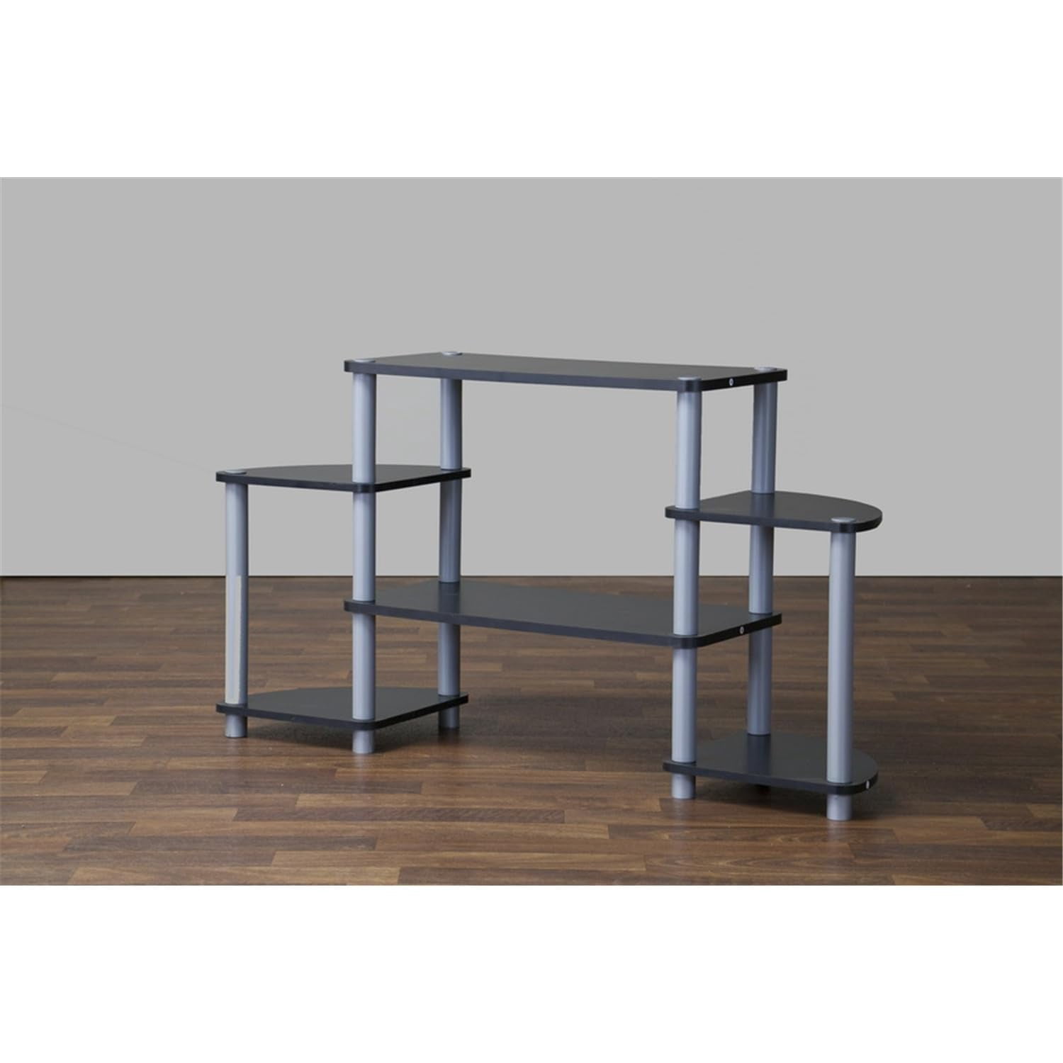 Baxton Studio Orbit 42" TV Stand in Black and Gray