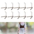 thumbnail image 1 of 10pcs Action Figure Display Stand, Multipurpose Plastic Flexible Figure Holder Base for 1/144 Scale SD BB HG, 1 of 8