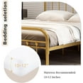 thumbnail image 7 of NNV Vintage Platform Metal Twin Bed Frame, Easy Assembly, Gold, 7 of 7