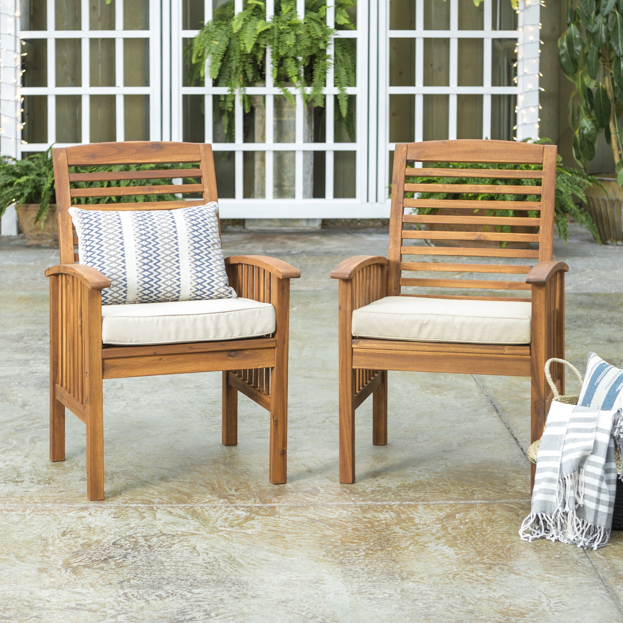 Outdoor Wooden Chairs With Cushions, Outdoor Wooden Chairs With Cushions
