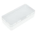 thumbnail image 3 of Caja de almacenamiento de plástico rectangular transparente para accesorios electrónicos digitales, resistente a caídas, con tapa abatible., 3 of 14