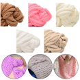thumbnail image 2 of BUYISI 1Pc Extra Thick Ice Thread Hand-Knitted Single Strand Extra Thick Thread Cream White, 2 of 5