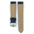thumbnail image 3 of Hirsch Heavy Calf Leather Watch Strap - Blue - L - 24mm - Silver Buckle - Water Resistant, 3 of 9