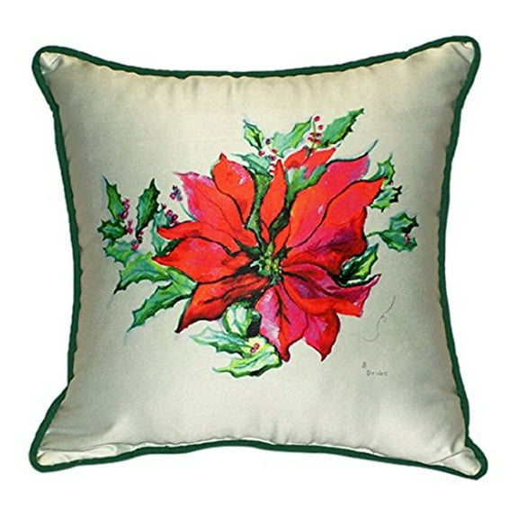 Poinsettia Large Indoor/Outdoor Pillow 18x18