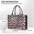 thumbnail image 3 of Large Capacity Tote Bag,Leopard Print Pattern Handbag Fashion Luxury Tote Bag,15.7"x13"x 5.1" Inches,Laptop Compatible, 3 of 6