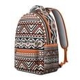 thumbnail image 2 of Bohemian Chic Backpack with Vintage Tribal Print - Heavy Duty Oxford Fabric 17" Laptop Sleeve | Water-Resistant College Daypack for Campus Essentials & Commuter Lifestyle, 2 of 6