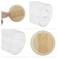 thumbnail image 4 of Ofertas Únicas 1 Pc Tarros Decorativos Duraderos de 10.58oz con Tapa de Bambú Tarros Organizadores de 4.72" de Altura Color Madera Transparente, 4 of 5