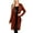 Dark Rust, variant on Women's Open Front Long Sleeve Cardigan Casual Basic Lightweight Soft Sweater with Slouchy Pockets NEWJ1440 Dark Rust 2X