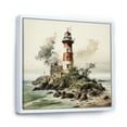 thumbnail image 2 of Designart "Moody Scenery Of The Lighthouse" Lighthouses Floater Framed Wall Art Prints, 2 of 5
