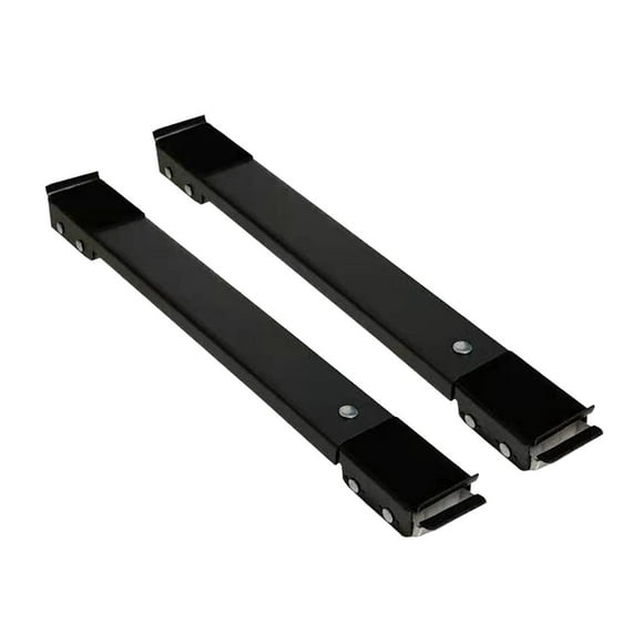 2 bases universales extraíbles para lavadora y refrigerador Negro