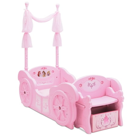 Delta Children Disney Princess Plastic Carriage Toddler-to-Twin Bed