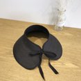 thumbnail image 4 of Sombreros de visera para mujer, sombrero de playa de paja plegable con cola de caballo de verano para mujer, 4 of 5