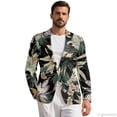 thumbnail image 2 of CHAQLIN Lightweight Suit Jacket, Flowers Pattern Polyester Single Button Men's Suit for Prom Casual, 2 of 8