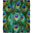 thumbnail image 2 of Peacock Feathers Blanket Gifts for Girls Women Men Decor for Home Bedroom Living Room Sofa Office, Soft Cozy Fuzzy Lightweight Throw Plush Blankets Green 50"x60", 2 of 5