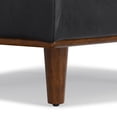 thumbnail image 4 of Simpli Home Morrison 33 inch Wide Mid-Century Modern Table Ottoman in Graphite Grey Genuine Leather, 4 of 10