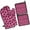 White-1, variant on Leopard Print Oven Mitts and Pot Holders Set Of 4, Heat Resistant Kitchen Gloves with Non-Slip Grip, Hanging Loop, Soft Cotton Lining for Baking, Cooking, Grilling, Barbecue