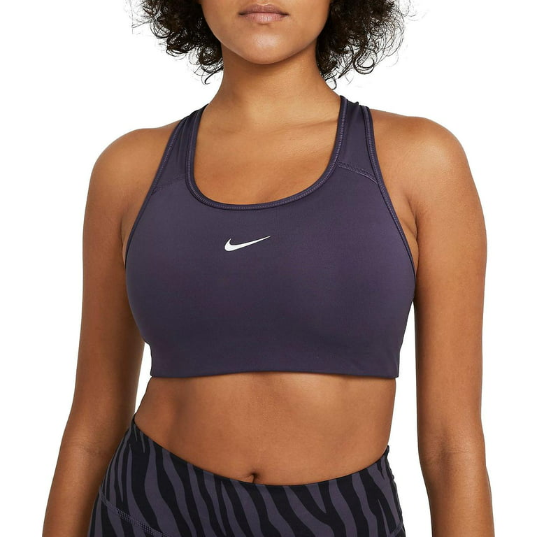 NIKE Dri-Fit Women's Size Small Purple Athletic Logo Swoosh Sports Bra Top S