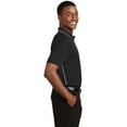 thumbnail image 3 of Sport-Tek Dri Mesh Polo with Tipped Collar and Piping-XS (Black/White), 3 of 6