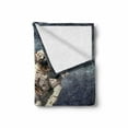 thumbnail image 2 of Galaxy Soft Flannel Fleece Throw Blanket, Astronaut Floats Outer Space Planet Earth Globe Surreal Gravity Image Universe Art, Cozy Plush for Indoor and Outdoor Use, 60" x 80", Grey Blue, by Ambesonne, 2 of 6