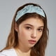 thumbnail image 5 of Diadema de maquillaje, diadema de tela de spa para lavado Hace, diademas lindas grises para mujer y niña, 5 of 7
