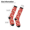 thumbnail image 5 of Haiem Lilies Flowers Socks, Funny Novelty Crazy Design Cotton Socks Sports Socks Knee High Socks For Men, Women,1Pairs - Gift For Working Friends, 5 of 9