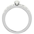 thumbnail image 4 of Engagement Rings For Women - Round Brilliant 14K White Gold 1.10 CT (L,I1) GIA Certificate, 4 of 7