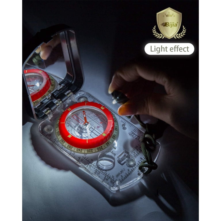 Boussole Survie Sighting Compass With Adjustable Declination - Mirror ...