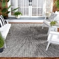 thumbnail image 2 of SAFAVIEH Courtyard Doroteja Radiant Indoor/Outdoor Area Rug, Grey/Black, 6'7" x 9'6", 2 of 10