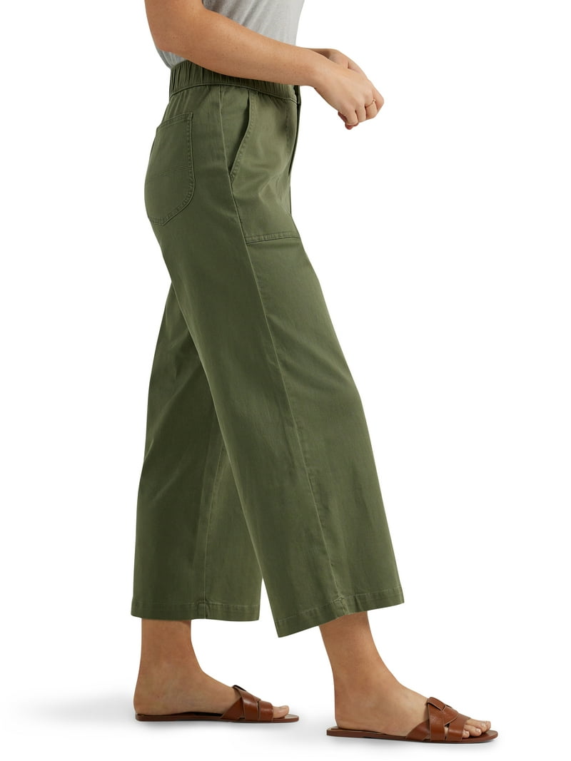 Lee® Women's Ultra Lux Comfort Wide Leg Utility Crop Pant