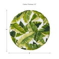 thumbnail image 6 of Greendale Home Fashions Outdoor 18'' x 18'' Round Seat Pad, Set of 2, Palm Leaves White, 6 of 7