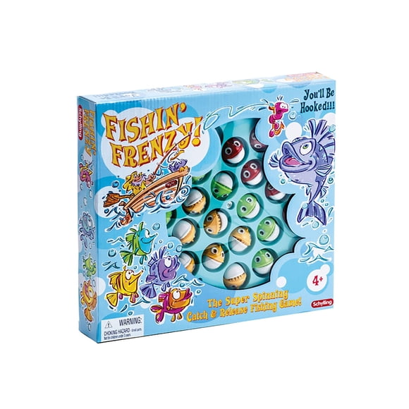 Juego de acción Schylling Fishing Frenzy Blue para niños mayores de 3 años