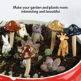 thumbnail image 4 of Fznkrag Garden Decor, 4pcs Ceramic Mushroom Sculpture Non-Fading Statue for Garden, Yard, Fairy Garden - Lawn Ornament D茅cor, Pottery Ornament, 4 of 9