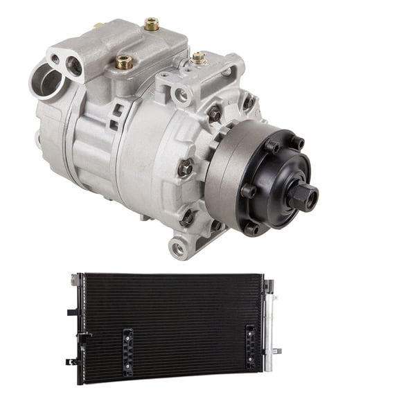 For Audi S5 2008 2009 AC Compressor w/ A/C Condenser & Drier - BuyAutoParts